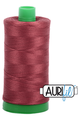 Aurifil Mako 40wt 2-ply Cotton 1000 m 1094 yd. spool - 2345 Raisin